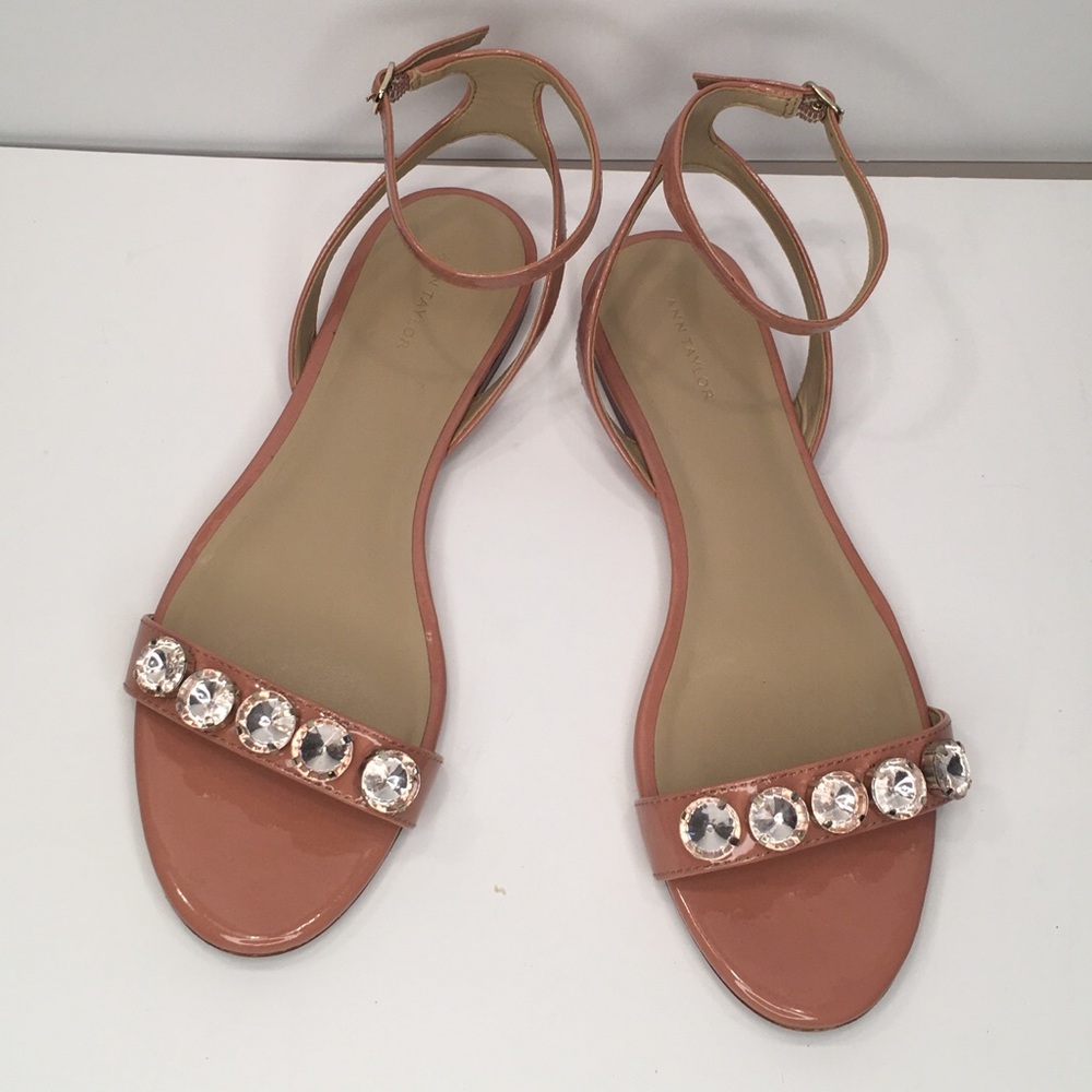 Ann Taylor Patent Leather Flats 8
